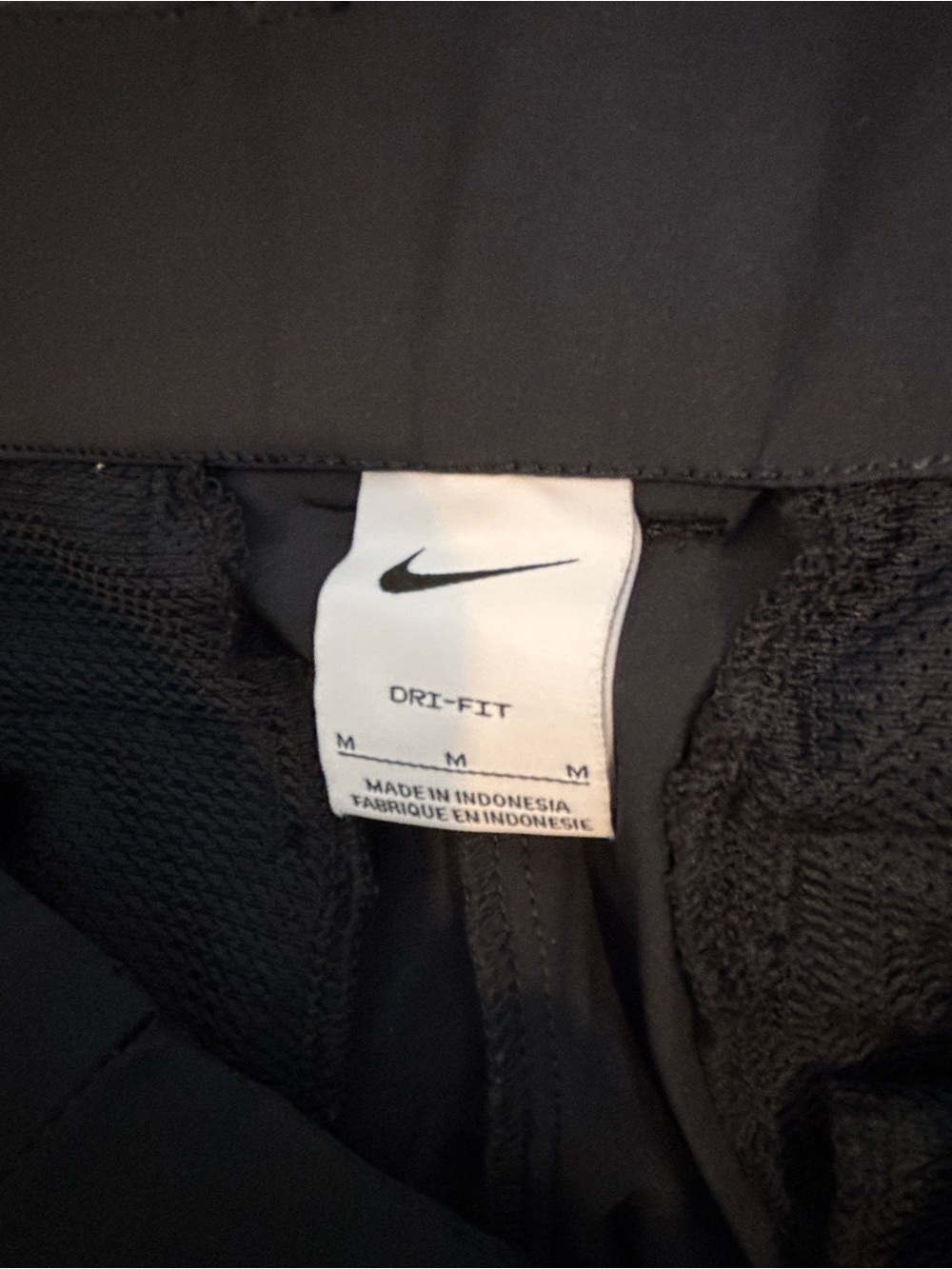 Nike Black Women's Dri Fit Slacks with White Swoosh - Picture 5 of 7